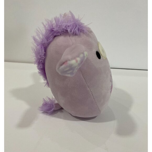 Squishmallows Official Kellytoys Plush 8 Inch Delzi the Purple Donkey Floral Bel - Picture 5 of 6